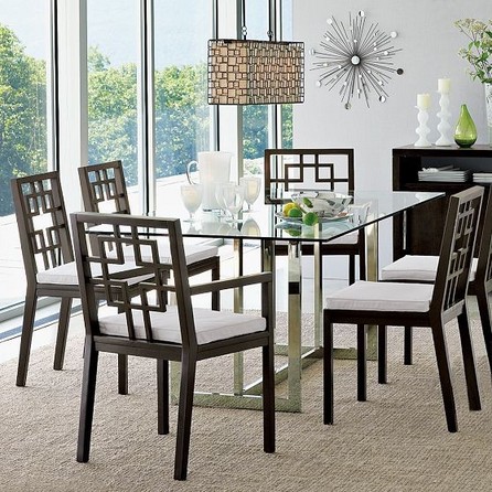Glass top dining table 3