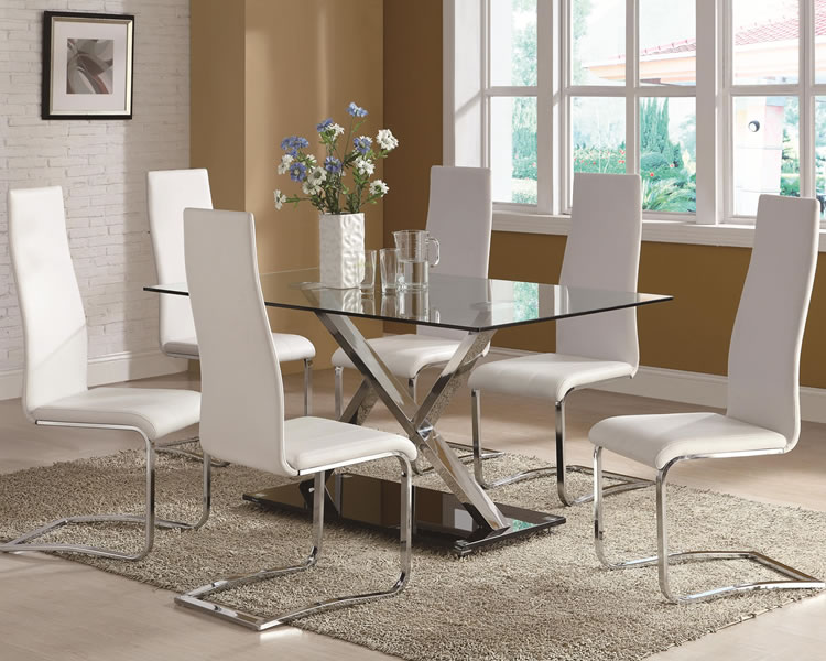 Glass top dining table 2