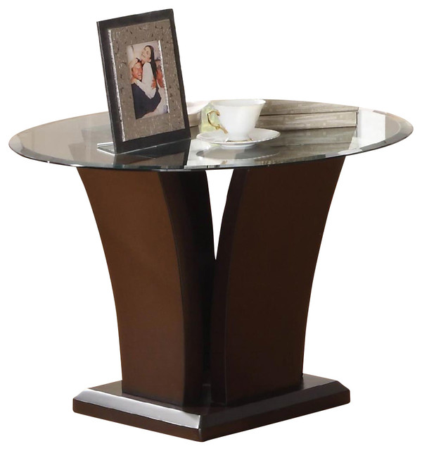 Glass top end table 3