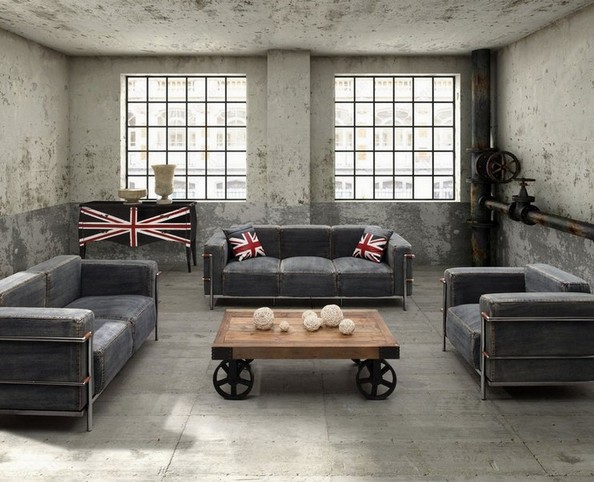 Beautiful Denim Loveseat Collections