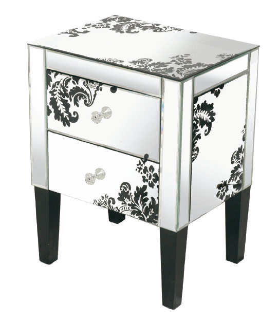 Mirrored end table 3