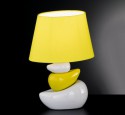 Yellow bedside table lamps