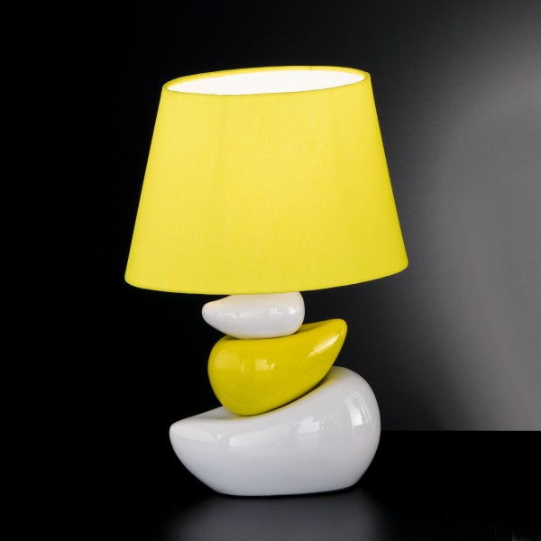 Yellow bedside table lamps