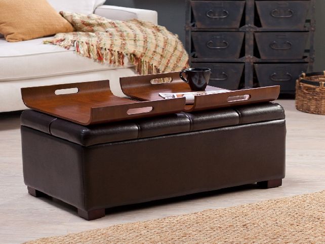 Leather ottoman: past and present