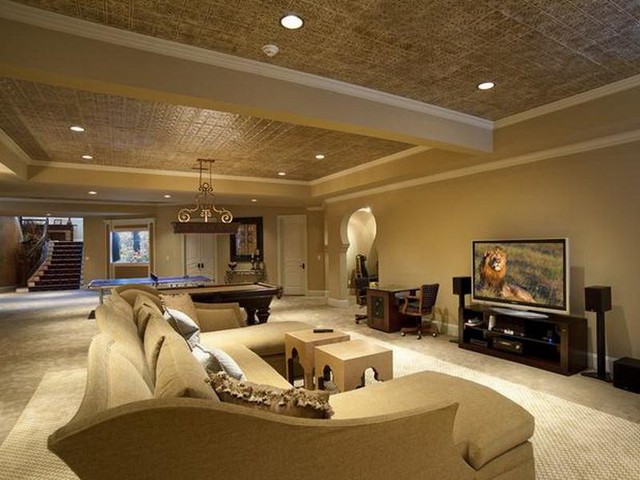 The simplest basement ceiling ideas