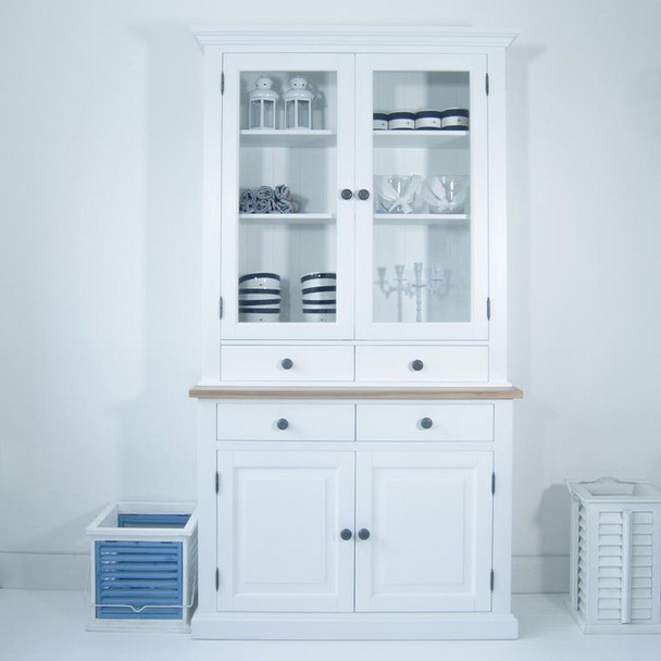White dressers with doors
