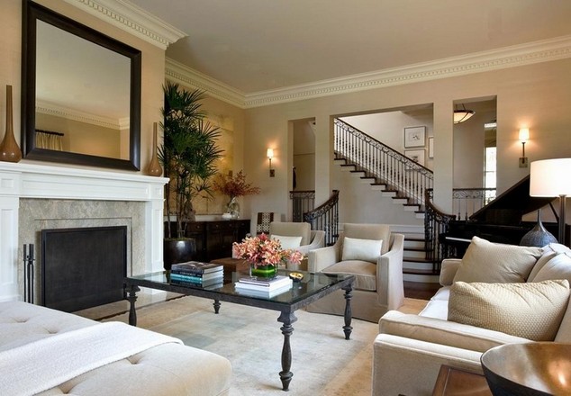 Living room chair rail
