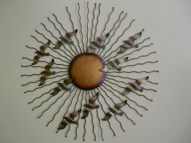 Outdoor wall art metal