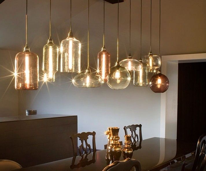 Pendant lighting fixtures for dining room