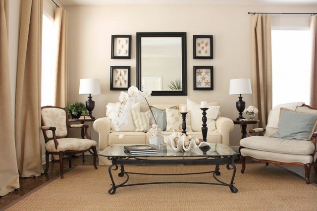 Framed mirrors for living room