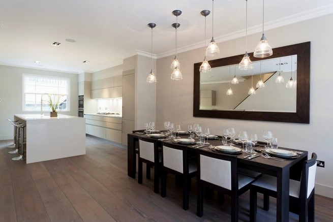 Framed mirrors for dining room