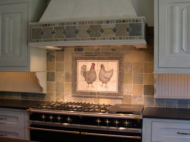 Kitchen backsplash tile murals