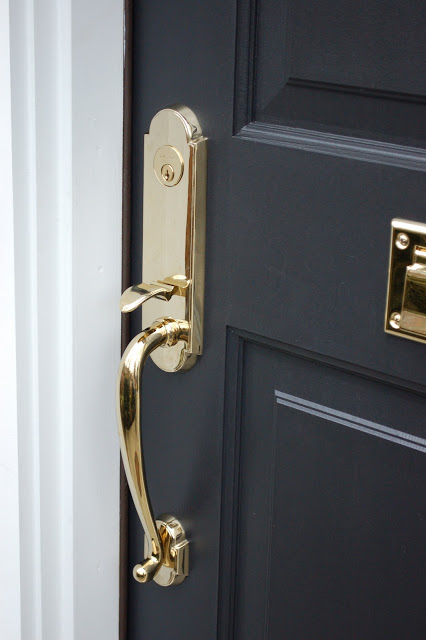 Front door handlesets black