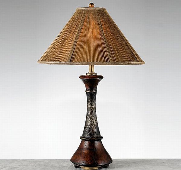 Antique wood floor lamps