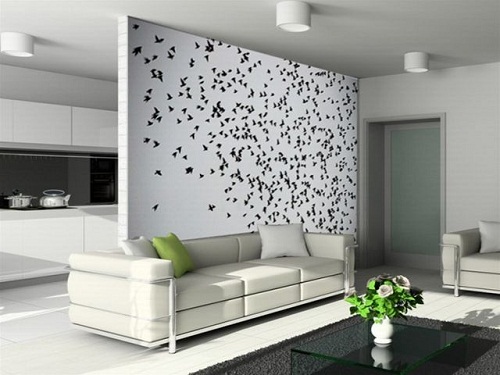 Feature wall ideas living room with fireplace