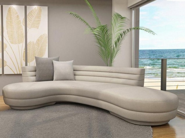 Small tufted sectional sofa