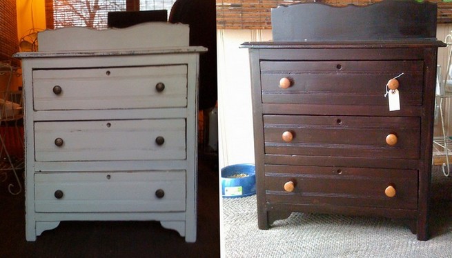 Painted dressers: buy a ready-made one or paint yourself