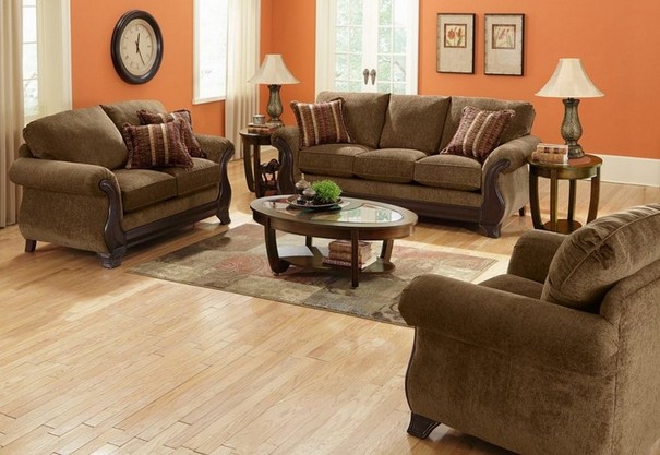 Arranging living room furniture with two focal points