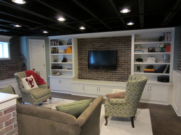 Basement ceiling ideas for low ceilings