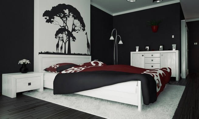 Where can you use black and white wall art?