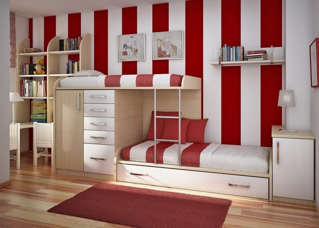 Childrens bedroom ideas red