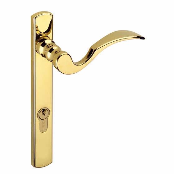 Front door handles brass