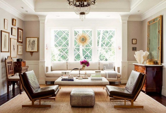 Arranging living room furniture with corner fireplace