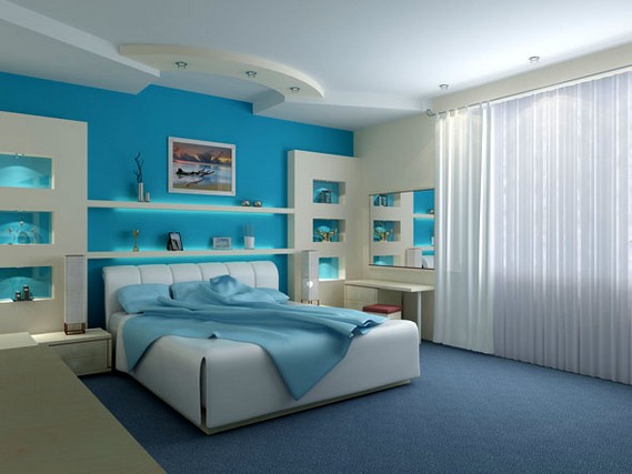 Bedroom paint ideas blue