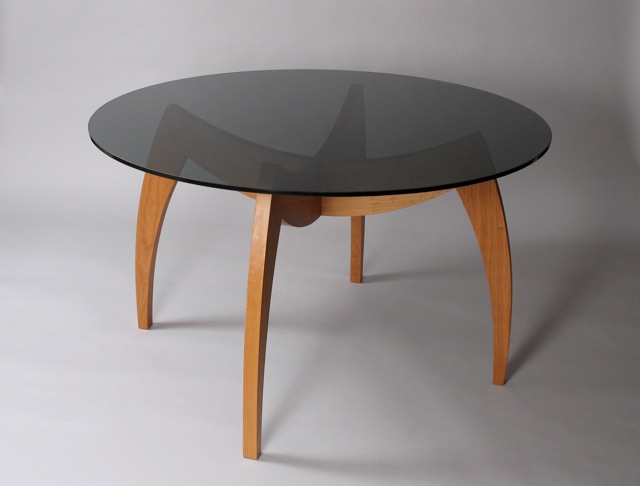 Round glass top dining table designs