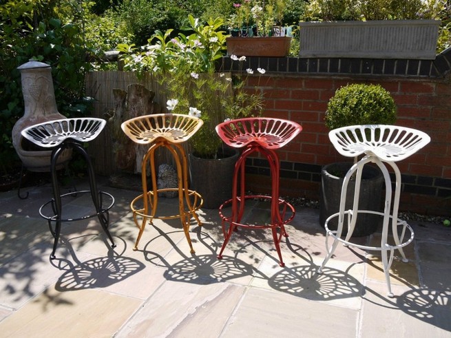 Industrial bar stool vintage