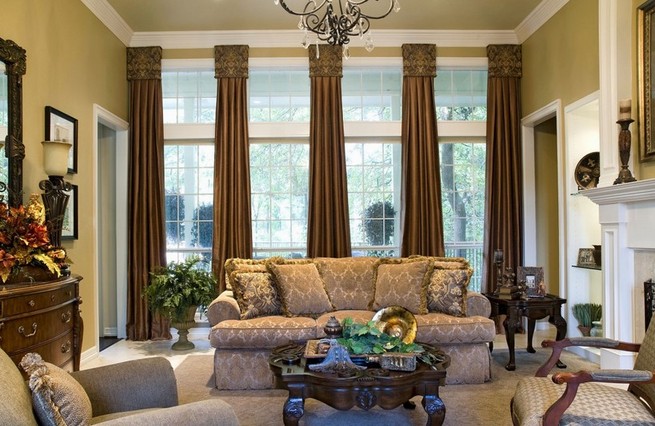 Window treatments for living room windows