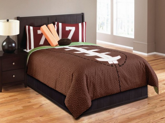 Twin headboard dark wood
