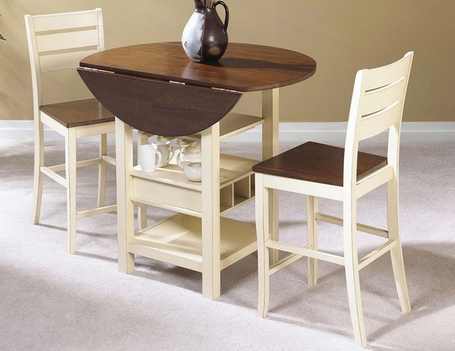 Small dining table with leaf