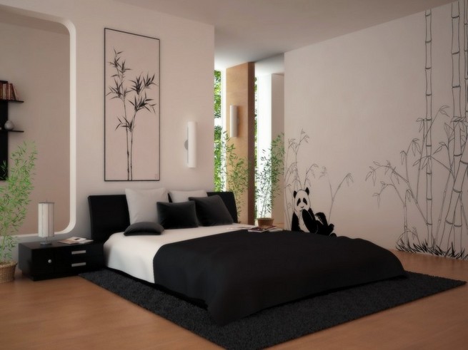 Wallpaper or paint in bedroom