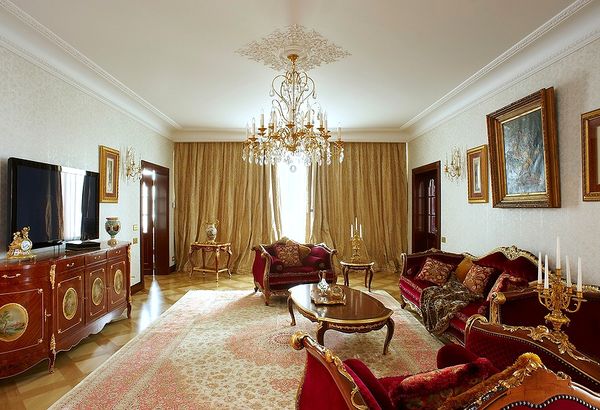 Color Palette Of Living Room In Classic Style