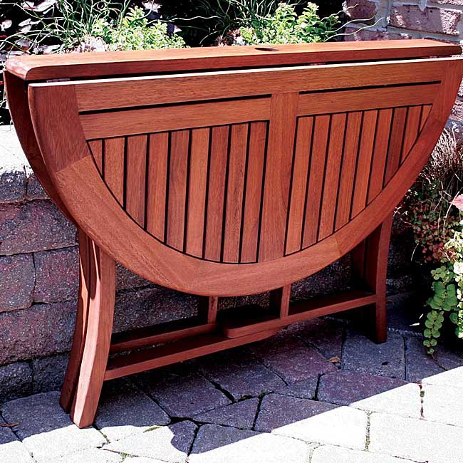 Eucalyptus folding dining table
