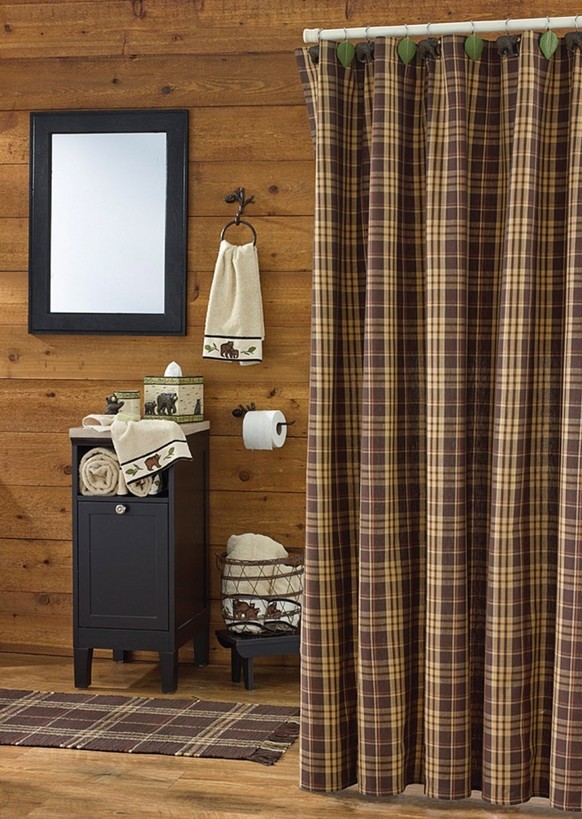 Cabin Check Curtains