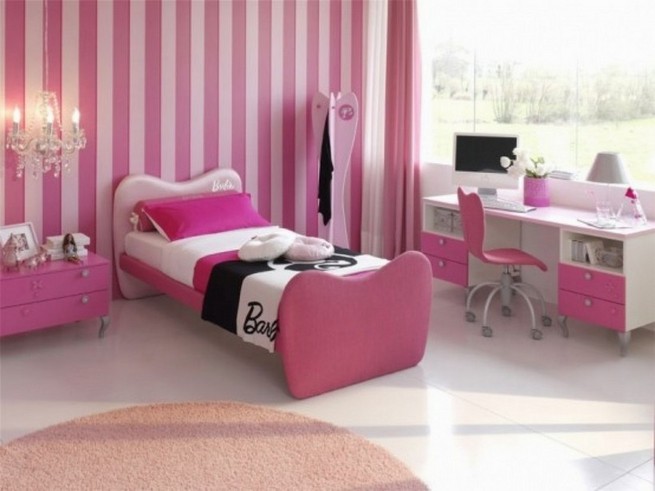 Chandelier teenage bedroom