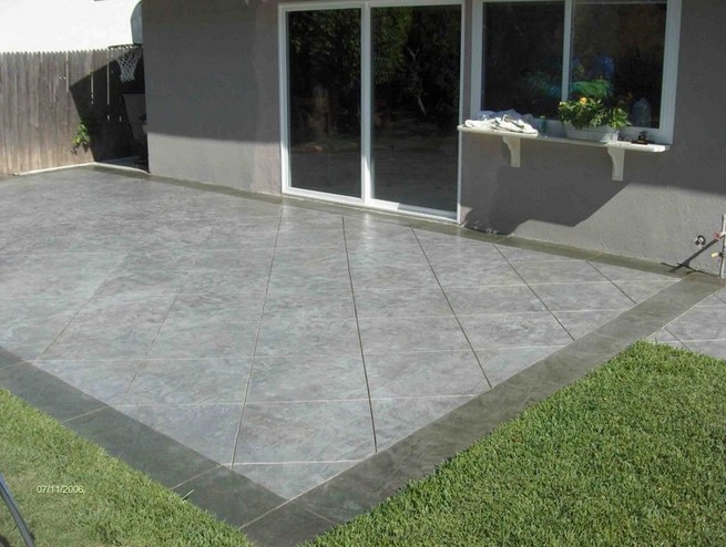 Painting Concrete Patio To Look Like Brick