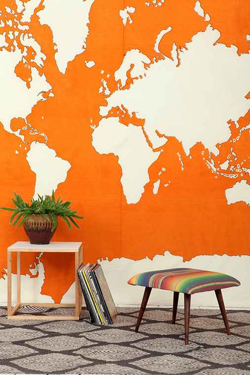 World Map Tapestry Urban Outfitters
