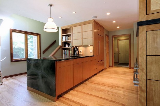 Quarter sawn cherry kitchen cabinets