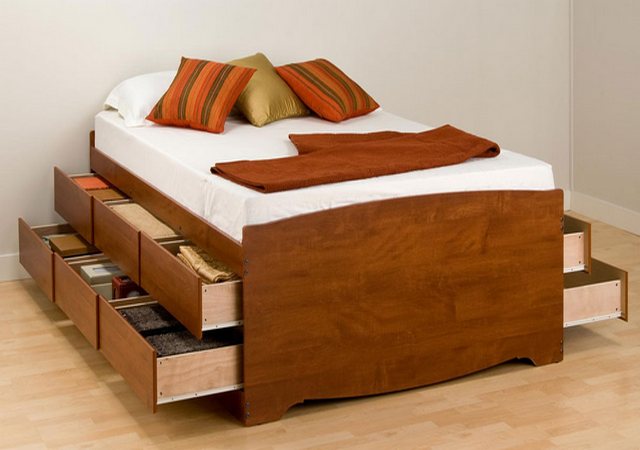 Past and present of a queen size futon