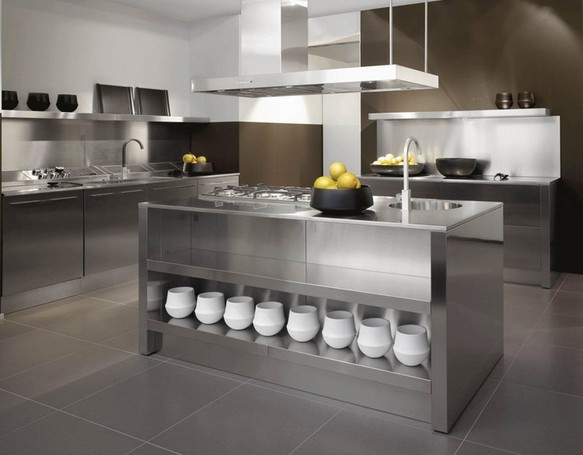 Stainless steel kitchen sink table