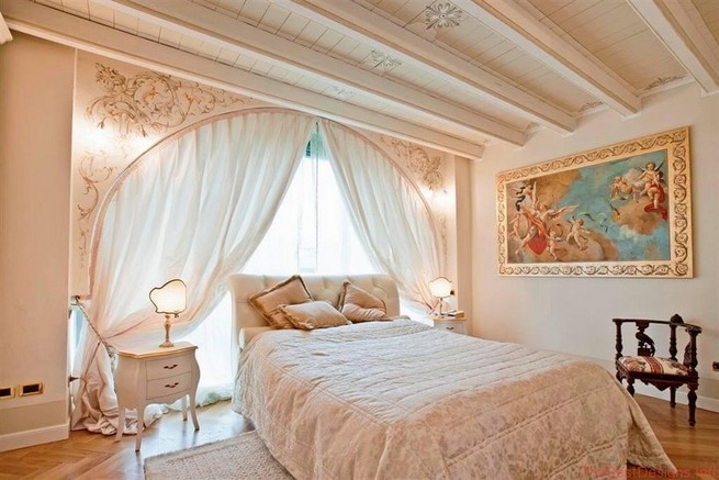 Bedroom Design In Classic Style Sweet And Tender Pink Palette