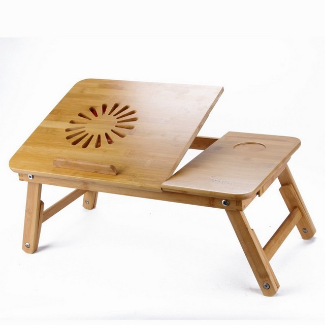Laptop bed table wood