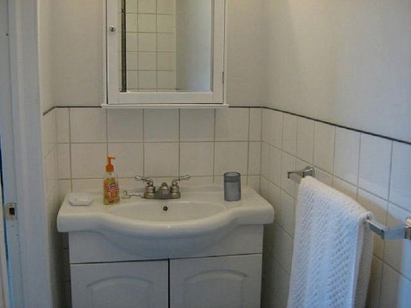 Corner bathroom sinks with cabinet
