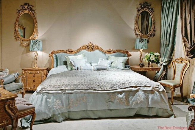 Bedroom Design In Classic Style Light Green Palette