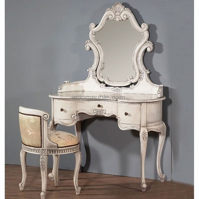 Bedroom vanity desk grey
