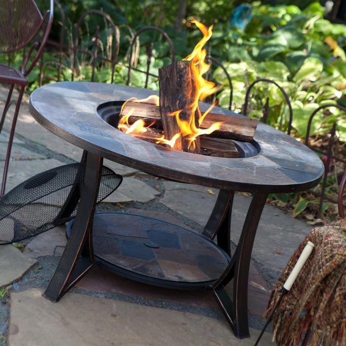 Outdoor Tabletop Gas Fire Pit