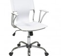 White wooden computer chair